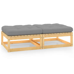 VidaXL 805740 banc de jardin Bois, Tissu, Polyester