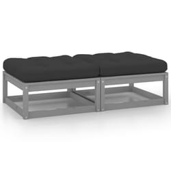 VidaXL 805742 banc de jardin Bois, Tissu, Polyester