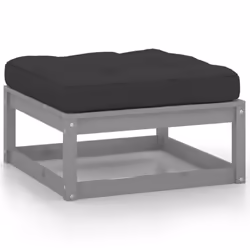 VidaXL 805742 banc de jardin Bois, Tissu, Polyester