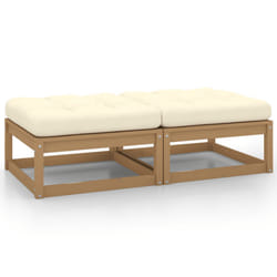 VidaXL 805743 banc de jardin Bois, Tissu, Polyester