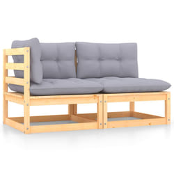 VidaXL 805745 banc de jardin Bois, Tissu, Polyester