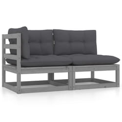 VidaXL 805747 banc de jardin Bois, Tissu, Polyester
