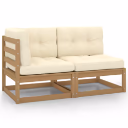 VidaXL 805748, Bois, Tissu, Polyester, 110 kg, Adultes et enfants, 8 cm, 70 cm, 70 cm