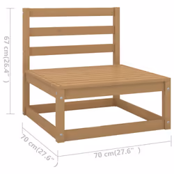 VidaXL 805748 banc de jardin Bois, Tissu, Polyester - Vue supplémentaire 7