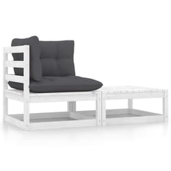 VidaXL 805751 banc de jardin Bois, Tissu, Polyester