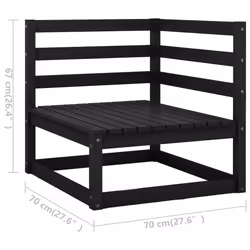 VidaXL 805754 banc de jardin Bois, Tissu, Polyester - Vue supplémentaire 6