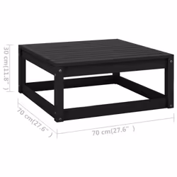 VidaXL 805754 banc de jardin Bois, Tissu, Polyester - Vue supplémentaire 7