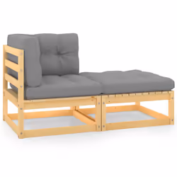 VidaXL 805755, Bois, Tissu, Polyester, 110 kg, Adultes et enfants, 8 cm, 70 cm, 70 cm