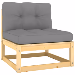 VidaXL 805755 banc de jardin Bois, Tissu, Polyester