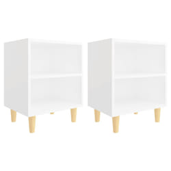VidaXL 805780 Table de nuit et table de chevet Blanc