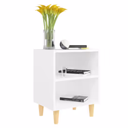 VidaXL 805780 Table de nuit et table de chevet Blanc