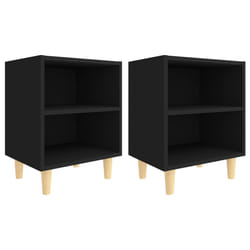 VidaXL 805782 Table de nuit et table de chevet Noir