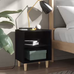 VidaXL 805782 Table de nuit et table de chevet Noir