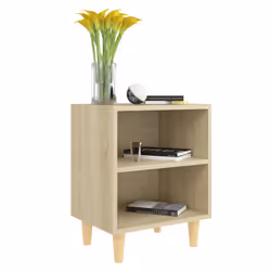 VidaXL 805786 Table de nuit et table de chevet Chêne - Vue supplémentaire 3