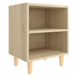 VidaXL 805786 Table de nuit et table de chevet Chêne - Vue supplémentaire 4