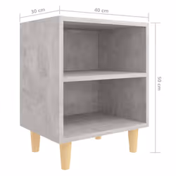VidaXL 805787 Table de nuit et table de chevet Couleur du béton - Vue supplémentaire 6