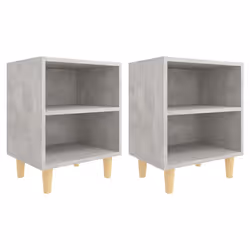 VidaXL 805788, Couleur du béton, Bois, 400 mm, 300 mm, 500 mm, 2 pièce(s)