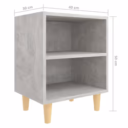VidaXL 805788 Table de nuit et table de chevet Couleur du béton - Vue supplémentaire 7