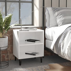 VidaXL 805797 Table de nuit et table de chevet Blanc