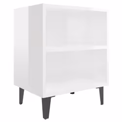 VidaXL 805809, Blanc, Métal, Bois, 400 mm, 300 mm, 500 mm, 1 pièce(s)