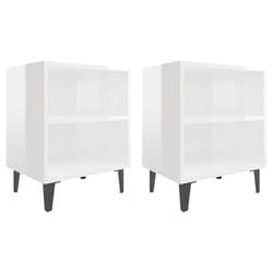 VidaXL 805810 Table de nuit et table de chevet Blanc