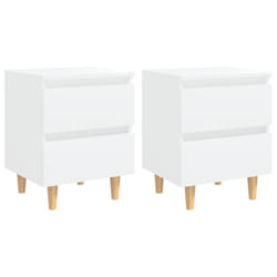 VidaXL 805852 Table de nuit et table de chevet Blanc