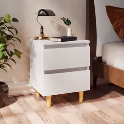 VidaXL 805852 Table de nuit et table de chevet Blanc