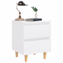 VidaXL 805852 Table de nuit et table de chevet Blanc - Vue supplémentaire 7