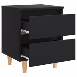 VidaXL 805853 Table de nuit et table de chevet Noir - Vue supplémentaire 5
