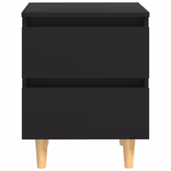 VidaXL 805854 Table de nuit et table de chevet Noir