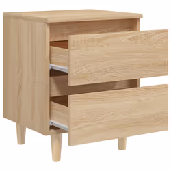 VidaXL 805857 Table de nuit et table de chevet Chêne - Vue supplémentaire 5