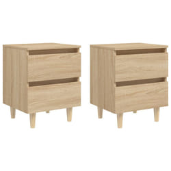 VidaXL 805858 Table de nuit et table de chevet Chêne