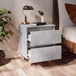 VidaXL 805860 Table de nuit et table de chevet Couleur du béton - Vue supplémentaire 7
