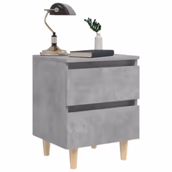 VidaXL 805860 Table de nuit et table de chevet Couleur du béton - Vue supplémentaire 8