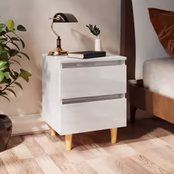 VidaXL 805863 Table de nuit et table de chevet Blanc
