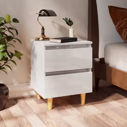 VidaXL 805864 Table de nuit et table de chevet Blanc