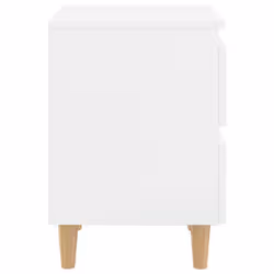 VidaXL 805864 Table de nuit et table de chevet Blanc - Vue supplémentaire 5