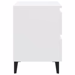 VidaXL 805869 Table de nuit et table de chevet Blanc - Vue supplémentaire 4