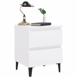 VidaXL 805869 Table de nuit et table de chevet Blanc - Vue supplémentaire 6