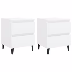 VidaXL 805870, Blanc, Bois, 400 mm, 350 mm, 500 mm, 2 pièce(s)