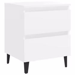 VidaXL 805870 Table de nuit et table de chevet Blanc