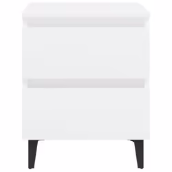 VidaXL 805870 Table de nuit et table de chevet Blanc - Vue supplémentaire 4