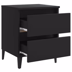 VidaXL 805871 Table de nuit et table de chevet Noir - Vue supplémentaire 4