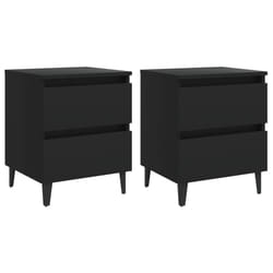 VidaXL 805872 Table de nuit et table de chevet Noir