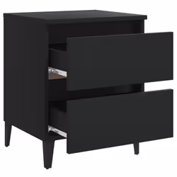 VidaXL 805872 Table de nuit et table de chevet Noir - Vue supplémentaire 4