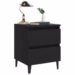 VidaXL 805872 Table de nuit et table de chevet Noir - Vue supplémentaire 5