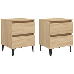VidaXL 805876 Table de nuit et table de chevet Chêne