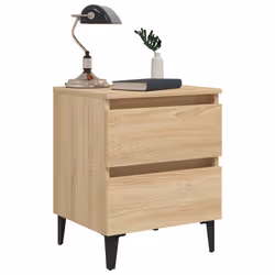 VidaXL 805876 Table de nuit et table de chevet Chêne - Vue supplémentaire 8