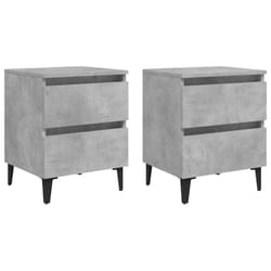VidaXL 805878 Table de nuit et table de chevet Couleur du béton