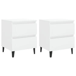VidaXL 805882 Table de nuit et table de chevet Blanc